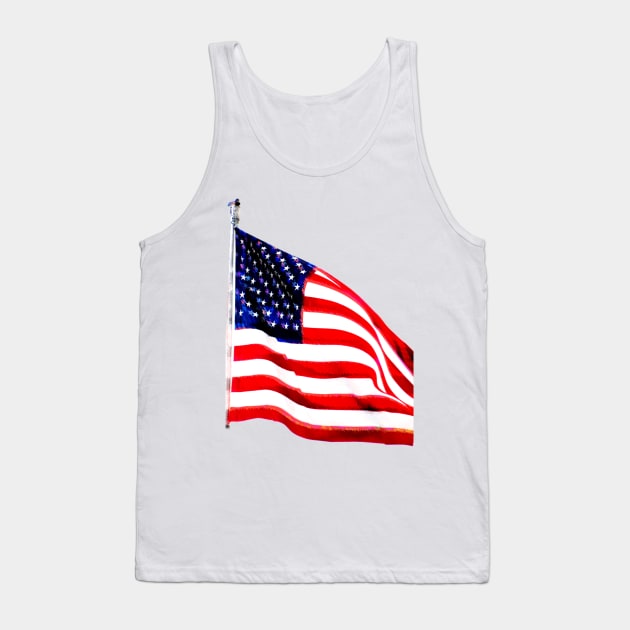 US Flag ( Slightly Glitched) Tank Top by RoxanneG